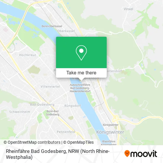 Rheinfähre Bad Godesberg map