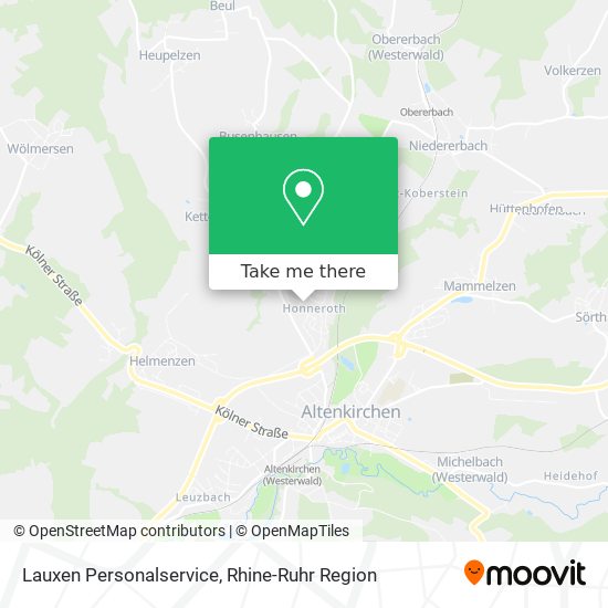 Lauxen Personalservice map