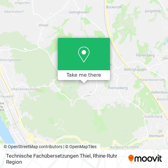 Technische Fachübersetzungen Thiel map