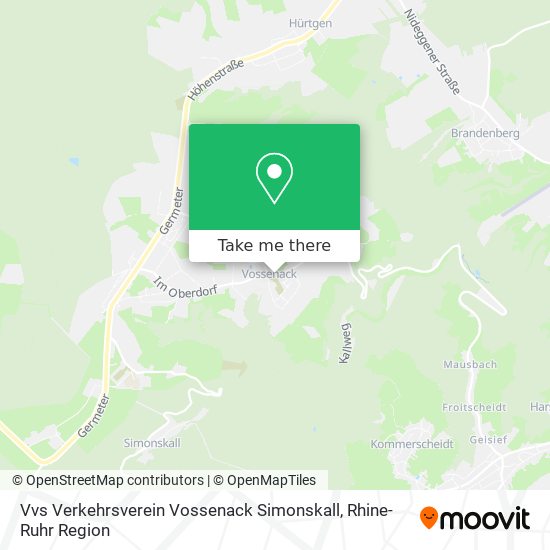 Vvs Verkehrsverein Vossenack Simonskall map