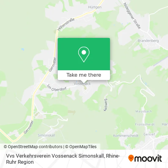 Карта Vvs Verkehrsverein Vossenack Simonskall