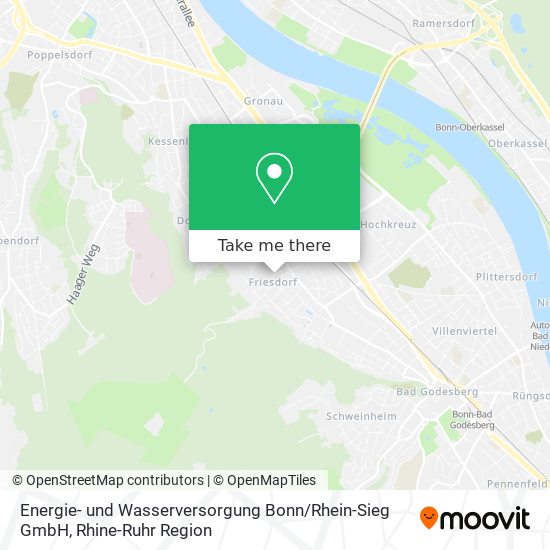 Карта Energie- und Wasserversorgung Bonn / Rhein-Sieg GmbH