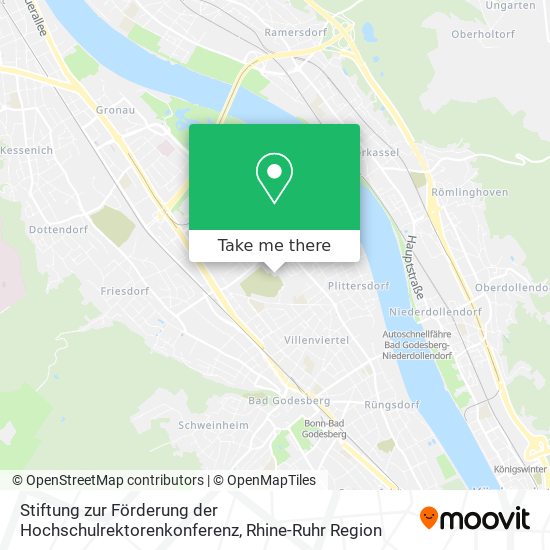 Stiftung zur Förderung der Hochschulrektorenkonferenz map