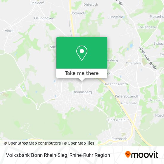 Volksbank Bonn Rhein-Sieg map