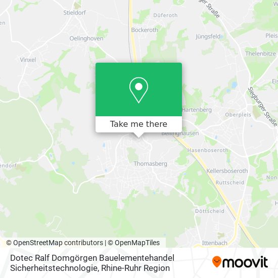 Dotec Ralf Domgörgen Bauelementehandel Sicherheitstechnologie map