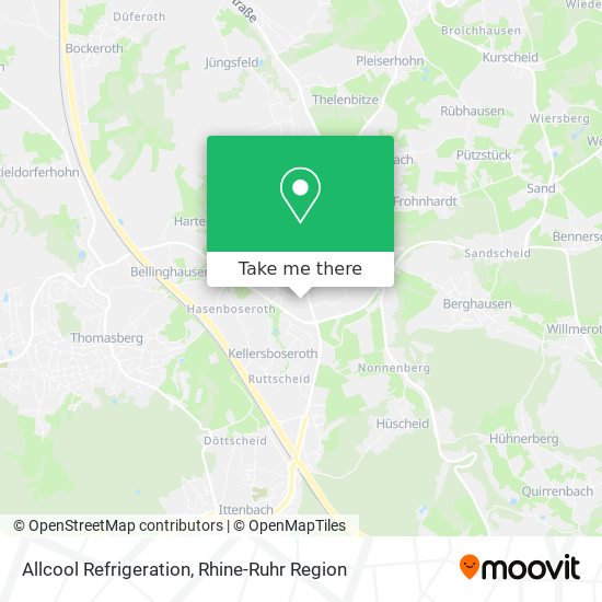 Allcool Refrigeration map