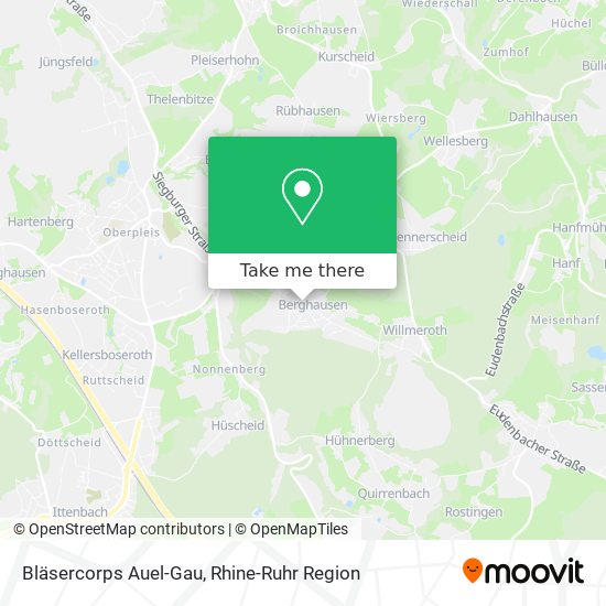 Bläsercorps Auel-Gau map