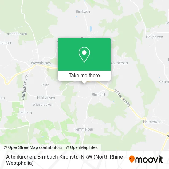 Карта Altenkirchen, Birnbach Kirchstr.