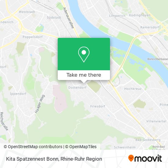 Карта Kita Spatzennest Bonn