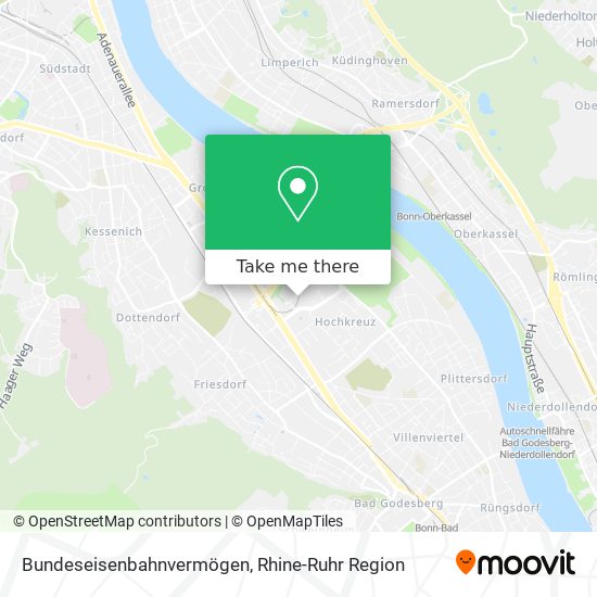 Bundeseisenbahnvermögen map