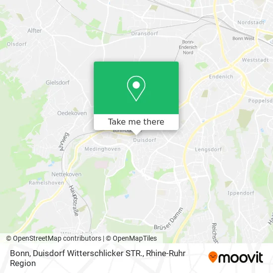 Карта Bonn, Duisdorf Witterschlicker STR.