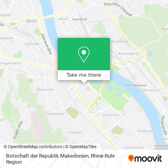 Botschaft der Republik Makedonien map