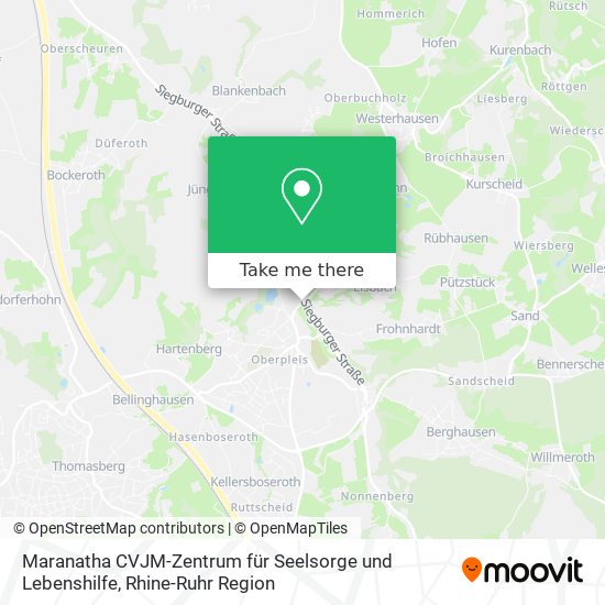 Maranatha CVJM-Zentrum für Seelsorge und Lebenshilfe map