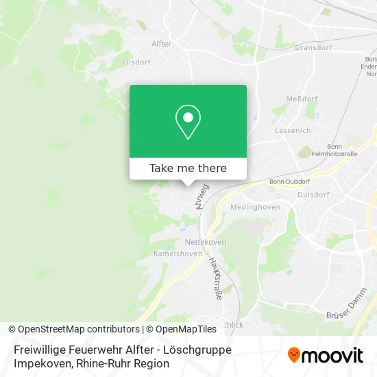 Карта Freiwillige Feuerwehr Alfter - Löschgruppe Impekoven