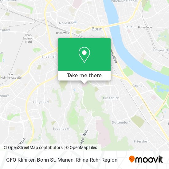 GFO Kliniken Bonn St. Marien map