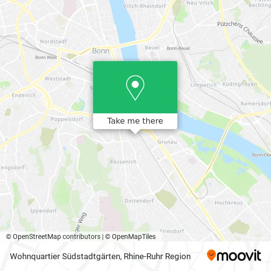 Карта Wohnquartier Südstadtgärten