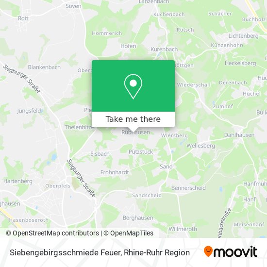 Siebengebirgsschmiede Feuer map