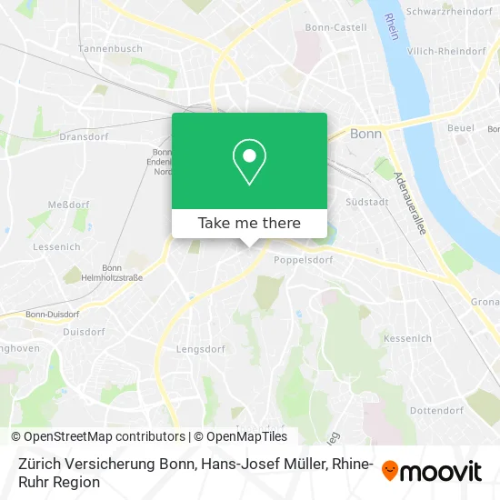 Карта Zürich Versicherung Bonn, Hans-Josef Müller