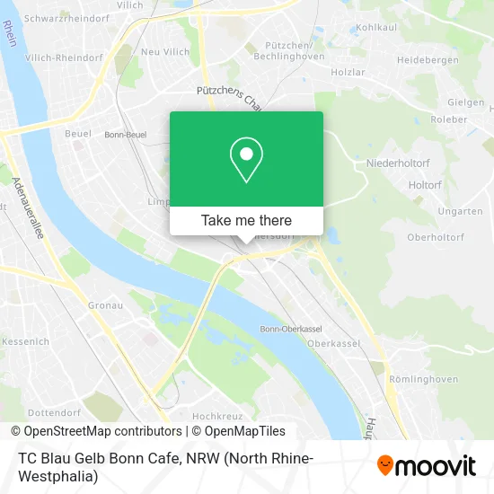TC Blau Gelb Bonn Cafe map
