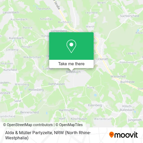 Карта Alda & Müller Partyzelte