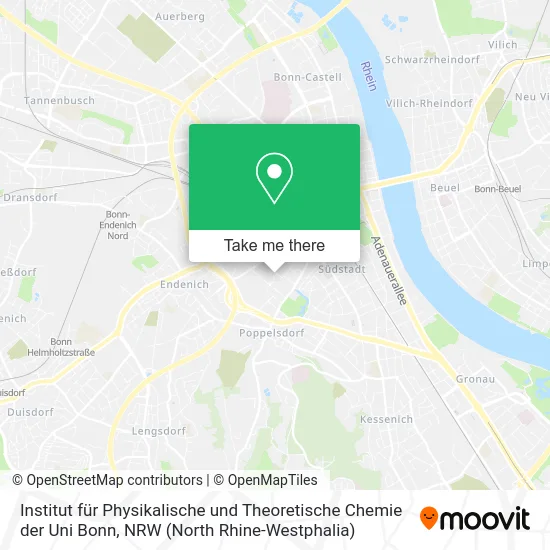 Карта Institut für Physikalische und Theoretische Chemie der Uni Bonn