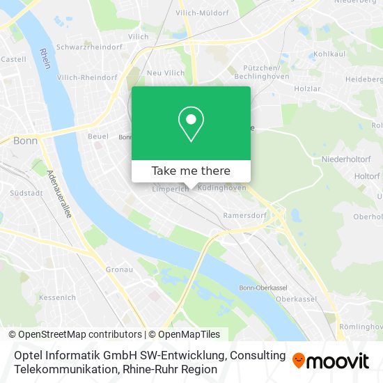 Optel Informatik GmbH SW-Entwicklung, Consulting Telekommunikation map