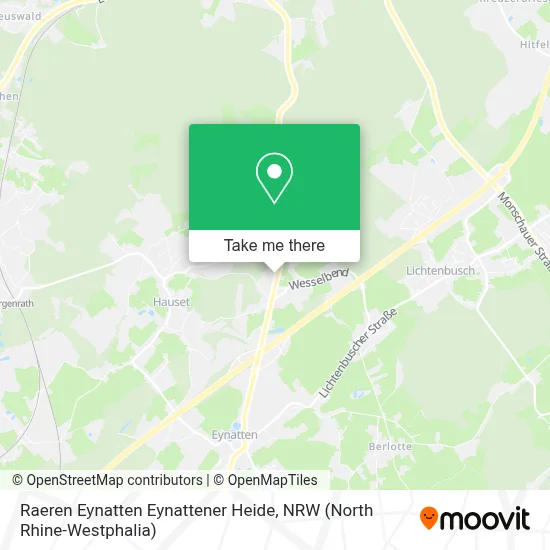 Raeren Eynatten Eynattener Heide map