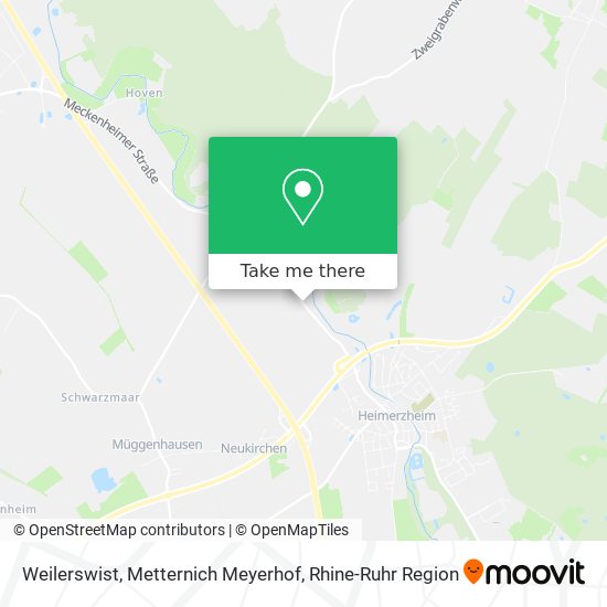 Weilerswist, Metternich Meyerhof map