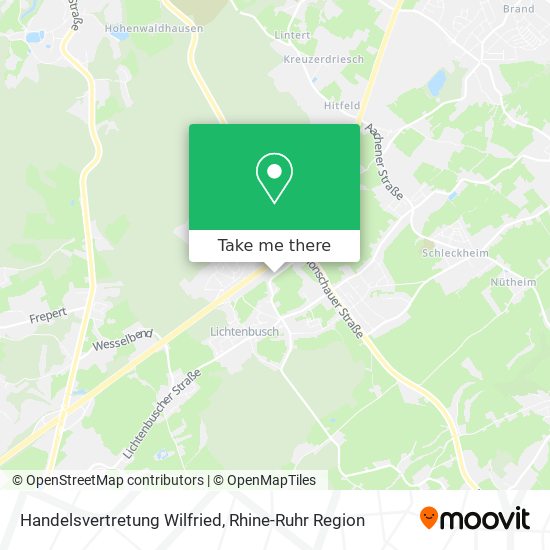 Handelsvertretung Wilfried map