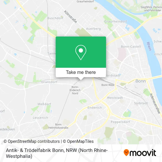 Карта Antik- & Trödelfabrik Bonn