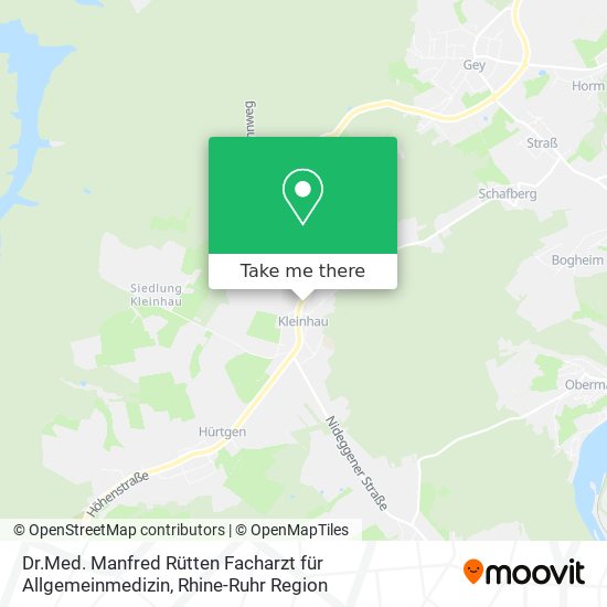 Dr.Med. Manfred Rütten Facharzt für Allgemeinmedizin map
