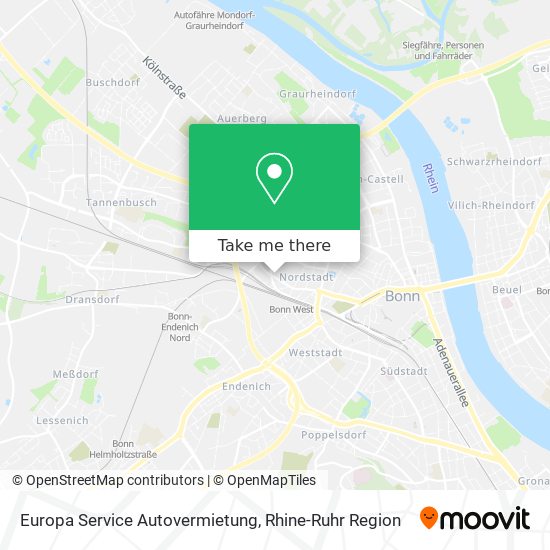 Europa Service Autovermietung map