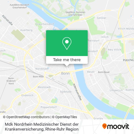 Mdk Nordrhein Medizinischer Dienst der Krankenversicherung map