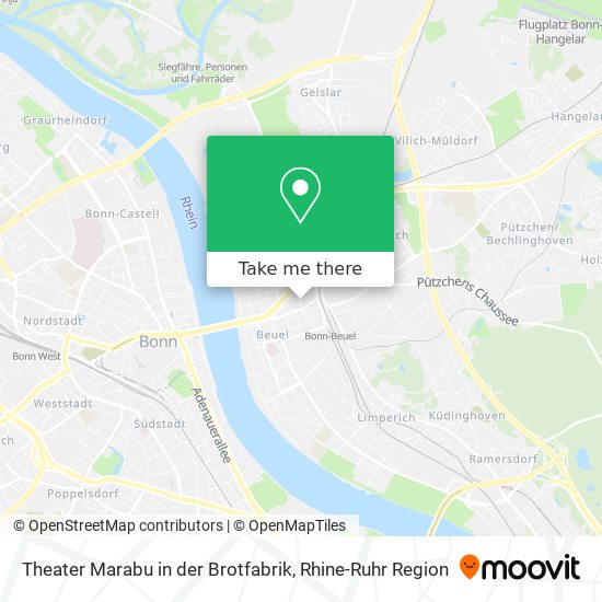 Theater Marabu in der Brotfabrik map
