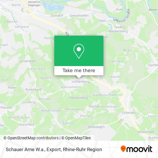 Schauer Arne W.a., Export map