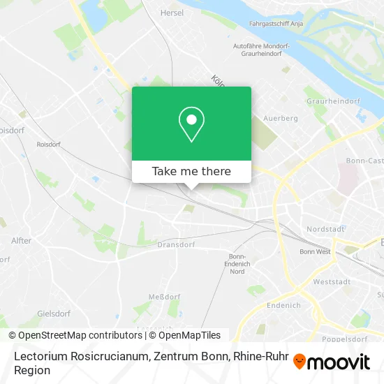 Карта Lectorium Rosicrucianum, Zentrum Bonn