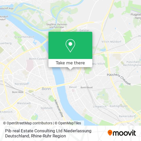 Карта Pib real Estate Consulting Ltd Niederlassung Deutschland