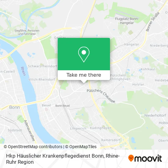 Карта Hkp Häuslicher Krankenpflegedienst Bonn