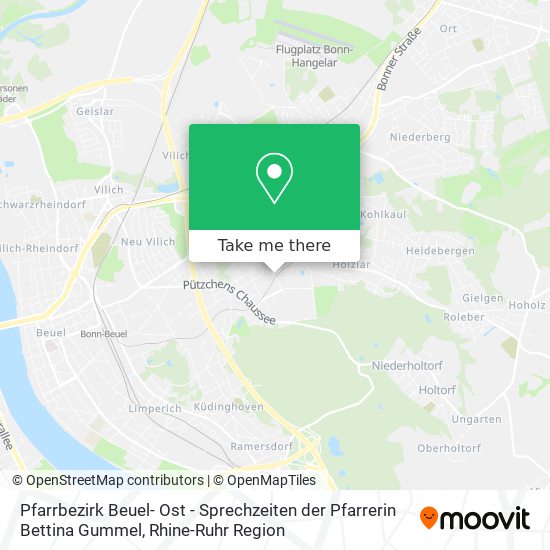 Pfarrbezirk Beuel- Ost - Sprechzeiten der Pfarrerin Bettina Gummel map