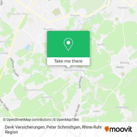 Devk Versicherungen, Peter Schmidtgen map