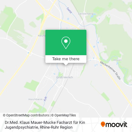 Dr.Med. Klaus Mauer-Mucke Facharzt für Kin Jugendpsychiatrie map