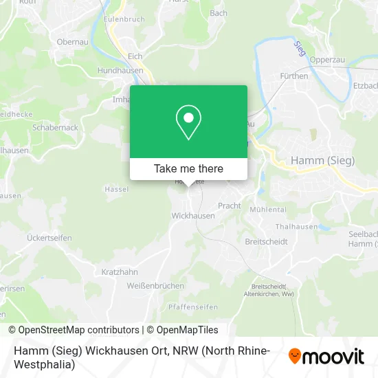 Hamm (Sieg) Wickhausen Ort map
