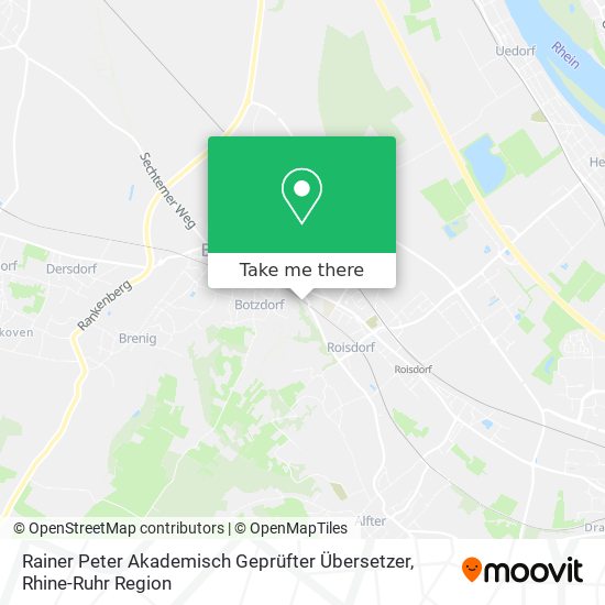 Карта Rainer Peter Akademisch Geprüfter Übersetzer