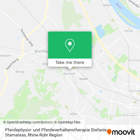 Pferdephysio- und Pferdeverhaltenstherapie Stefanie Stamateas map