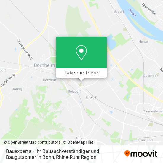 Bauexperts - Ihr Bausachverständiger und Baugutachter in Bonn map