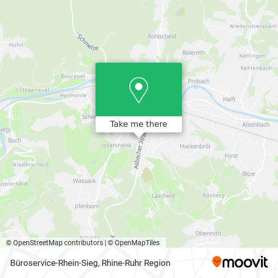 Büroservice-Rhein-Sieg map