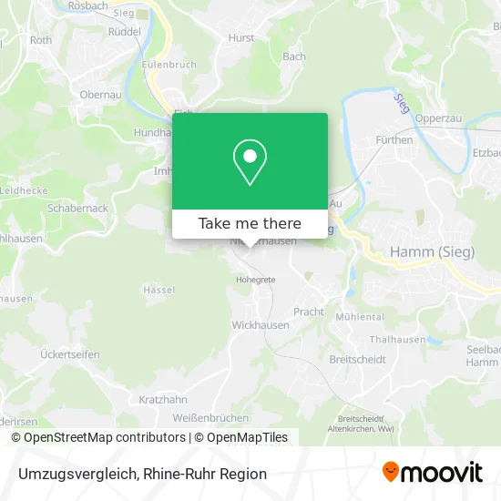 Карта Umzugsvergleich