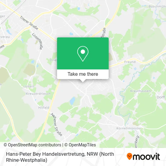 Карта Hans-Peter Bey Handelsvertretung