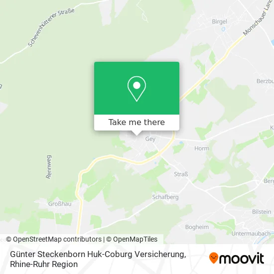 Карта Günter Steckenborn Huk-Coburg Versicherung