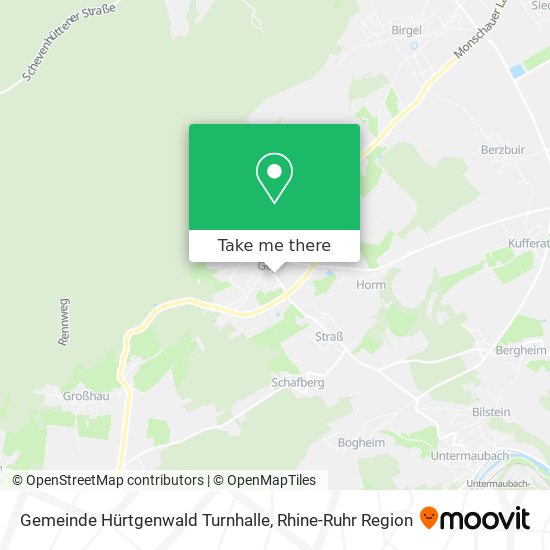 Gemeinde Hürtgenwald Turnhalle map
